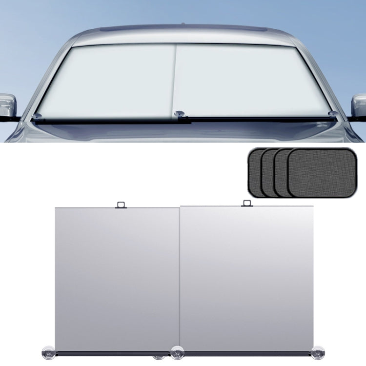 70-135cm+ 4 Mesh Side Curtain Car Front Windshield Retractable Sun Protection Sunshade Curtain - free shipping - PMC TechLife - Order now!