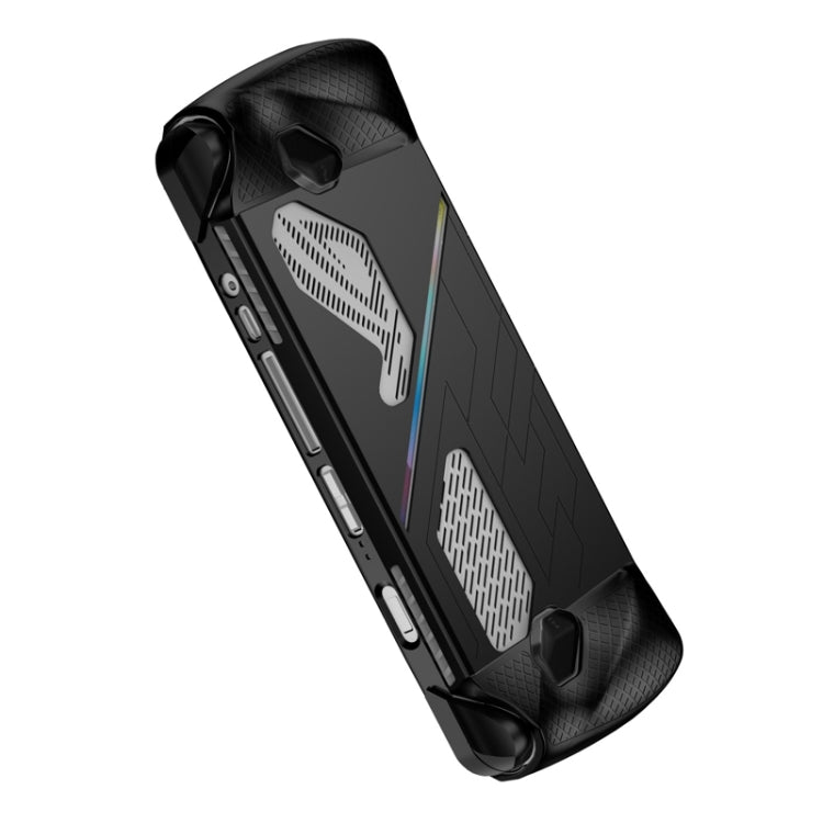 For ASUS ROG Ally Game Console Silicone Protective Cover Spray Oil Case(Black) - Accessories by PMC Jewellery | Online Shopping South Africa | PMC Jewellery