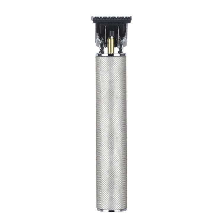 Hollow T-shape Ceramic Cutter Head USB Charging Engraving Electric Hair Clipper, Color: Silver - free shipping - PMC TechLife - Order now!