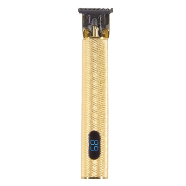 USB Rechargeable Digital Display Engraving Ceramic Knife Electric Hair Clipper(Gold) - free shipping - PMC TechLife - Order now!