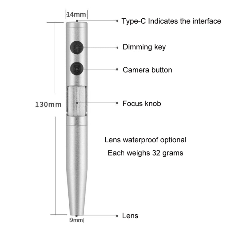 5 Million Digital Electron Microscope Magnifying Dermatoscope, Specification: B008 Waterproof+10 inch Screen - free shipping - PMC Jewellery - Order now!