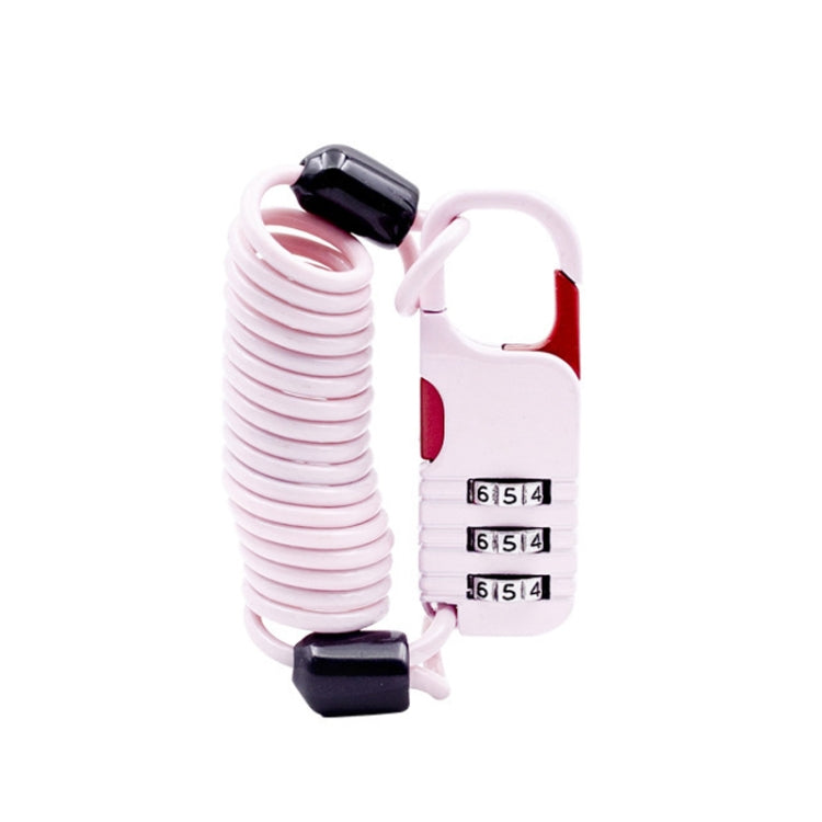 Helmet Anti Theft Password Lock Motorcycle Car Basket Soft Lock(Pink) - free shipping - PMC TechLife - Order now!