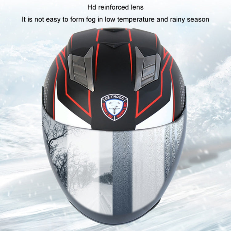 KUQIBAO Motorcycle Smart Bluetooth Sun Protection Double Lens Safety Helmet, Size: XXL(White) - Helmets by KUQIBAO | Online Shopping South Africa | PMC Jewellery | Buy Now Pay Later Mobicred