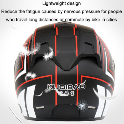 KUQIBAO Motorcycle Smart Bluetooth Sun Protection Double Lens Safety Helmet, Size: XXL(White Phantom Fiber+Black Tail) - Helmets by KUQIBAO | Online Shopping South Africa | PMC Jewellery | Buy Now Pay Later Mobicred