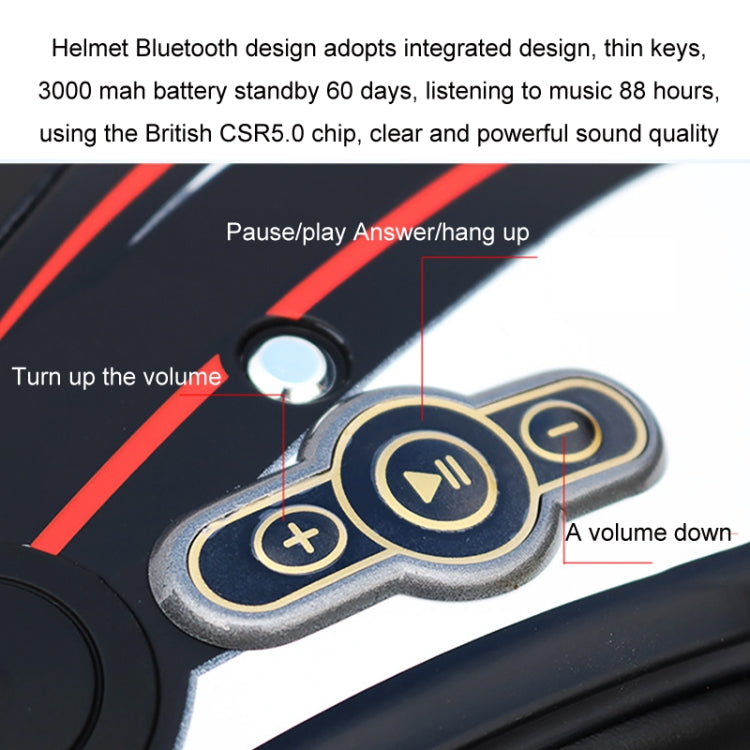 KUQIBAO Motorcycle Bluetooth Headset Double Lens Helmet With Braid, Size: L(White) - Helmets by KUQIBAO | Online Shopping South Africa | PMC TechLife | Buy Now Pay Later Mobicred