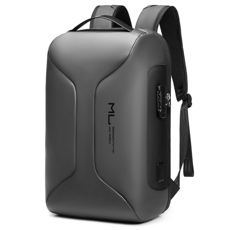 Business Large Capacity Travel Bag Multifunctional Waterproof Laptop Backpack With USB Port(Light Grey) - Backpack by PMC Jewellery | Online Shopping South Africa | PMC Jewellery | Buy Now Pay Later Mobicred