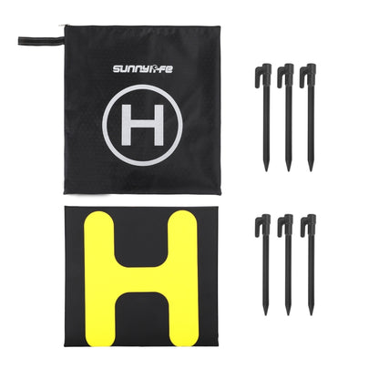 Sunnylife TJP10 110cm Hexagonal Double-Sided Folding With Ground Spikes Drone Universal Apron - Parking Apron by Sunnylife | Online Shopping South Africa | PMC Jewellery | Buy Now Pay Later Mobicred