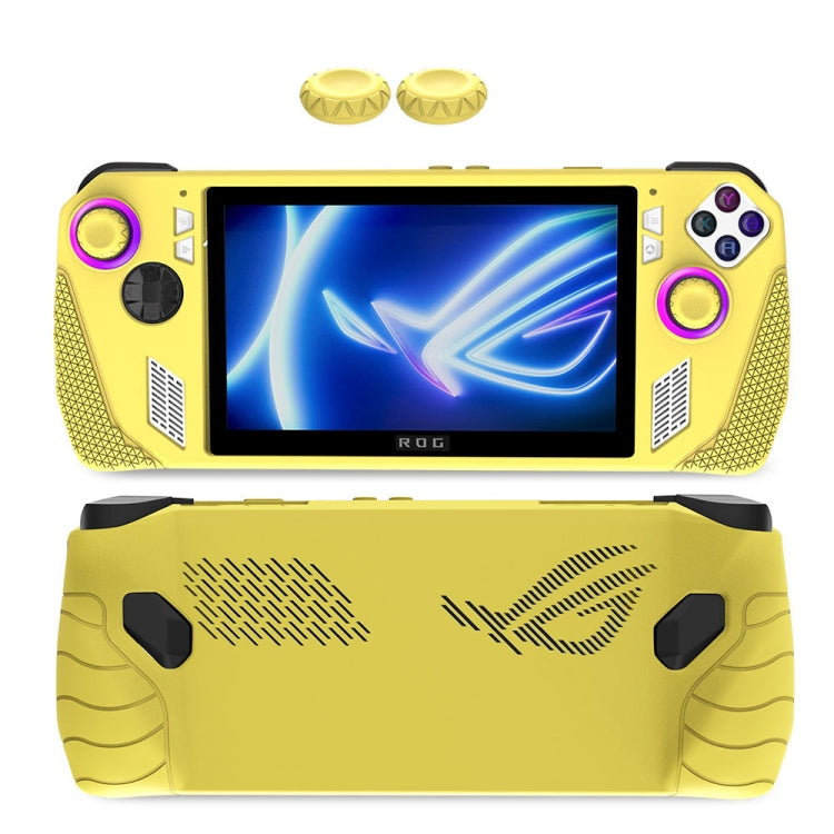 For ASUS Rog Ally Gaming Console Multicolor Silicone Case With 2 Button Caps(Gold) - Accessories by PMC Jewellery | Online Shopping South Africa | PMC Jewellery