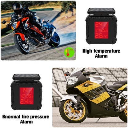 M9 Solar Motorcycle Tire Pressure Monitor Color Screen High Precision Sensor - Tire Pressure Gauges by PMC Jewellery | Online Shopping South Africa | PMC Jewellery