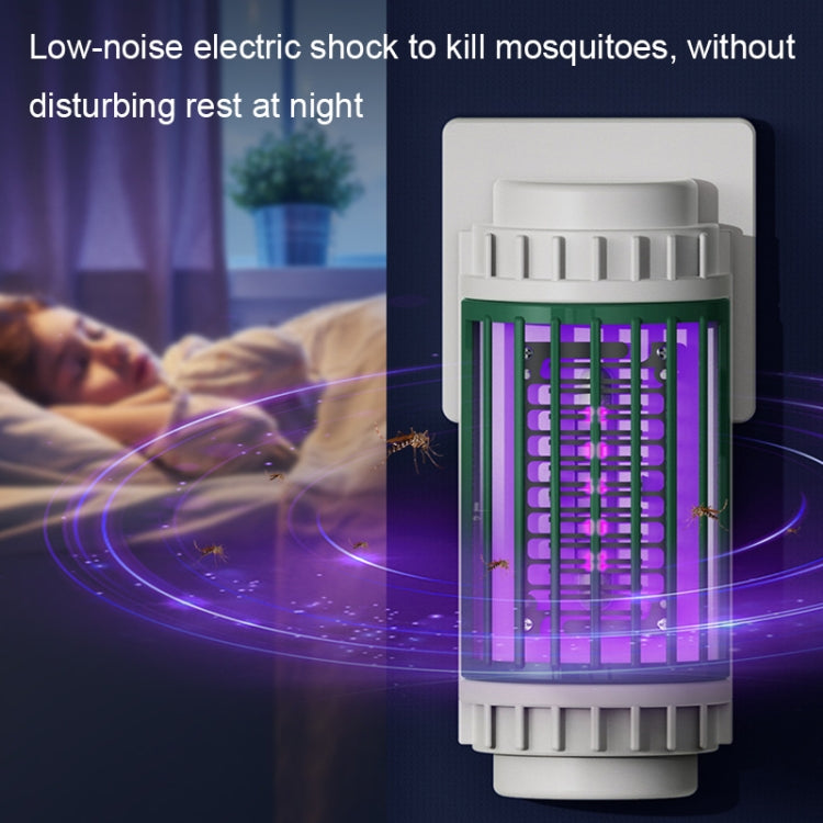 LED-UV Purple Light Wave Electric Shock Mosquito Killer Lamp Mini Plug-In Mosquito Repellent, CN Plug(Gray) - Repellents by PMC Jewellery | Online Shopping South Africa | PMC Jewellery | Buy Now Pay Later Mobicred