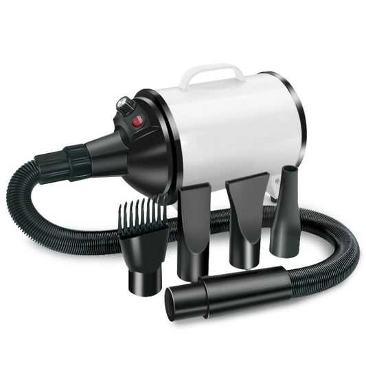 2100W Dog Dryer Stepless Speed Pet Hair Blaster Pet Water Blower 220V UK Plug(Black and White) - Blower & Drying by PMC Jewellery | Online Shopping South Africa | PMC Jewellery | Buy Now Pay Later Mobicred