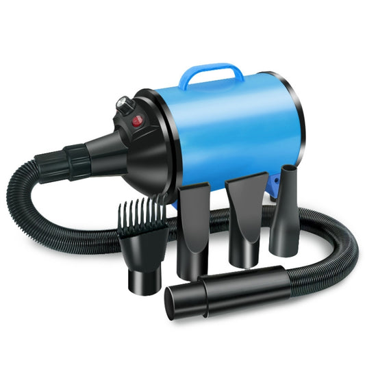 2100W Dog Dryer Stepless Speed Pet Hair Blaster Pet Water Blower 220V UK Plug(Black and Blue) - Blower & Drying by PMC Jewellery | Online Shopping South Africa | PMC Jewellery | Buy Now Pay Later Mobicred