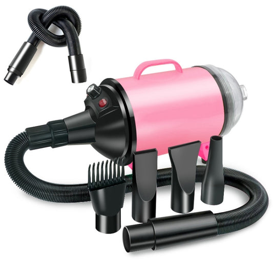 2100W Dog Dryer Stepless Speed Pet Hair Blaster With Vacuum Cleaner 110V US Plug(Black Pink) - Blower & Drying by PMC Jewellery | Online Shopping South Africa | PMC Jewellery | Buy Now Pay Later Mobicred