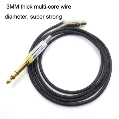 1.2m For K240 / K141 / K271 / K702 / Q701 / K712 Headphone Cable Mini Cartoon Head Upgrade Line(Black) - Headset Accessories by PMC Jewellery | Online Shopping South Africa | PMC Jewellery | Buy Now Pay Later Mobicred