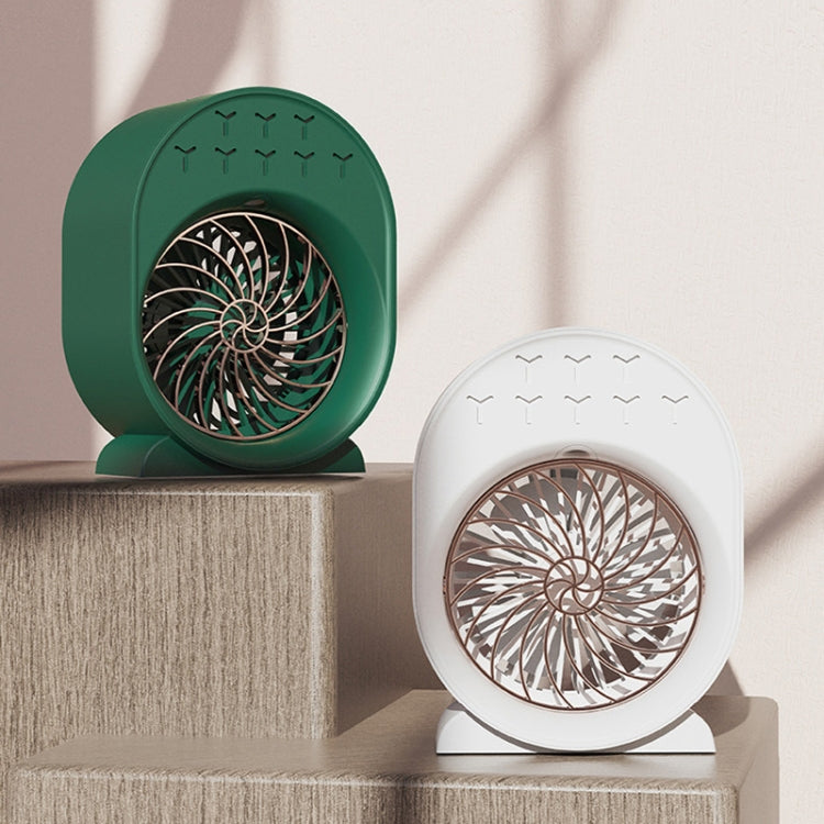 USB Spray Humidification Air Conditioning Fan Small Portable Desktop Air Cooler, Style: Charging (Green) - Electric Fans by PMC Jewellery | Online Shopping South Africa | PMC Jewellery | Buy Now Pay Later Mobicred