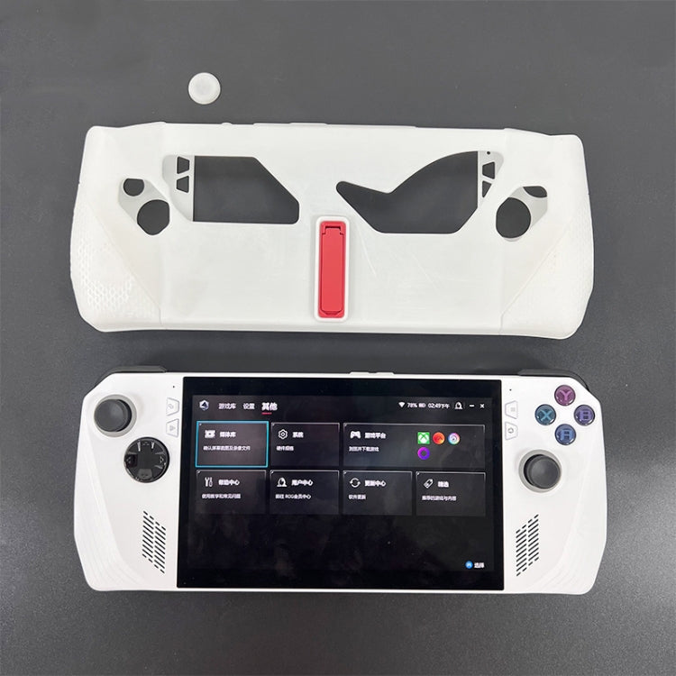 For ASUS ROG Ally Handheld Game Console Silicone Drop-proof Protective Case All-inclusive Case(Black) - Cases by PMC TechLife | Online Shopping South Africa | PMC TechLife | Buy Now Pay Later Mobicred