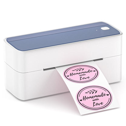 Phomemo PM241-BT Bluetooth Address Label Printer Thermal Shipping Package Label Maker, Size: EU(White Blue) - Printer by Phomemo | Online Shopping South Africa | PMC Jewellery | Buy Now Pay Later Mobicred