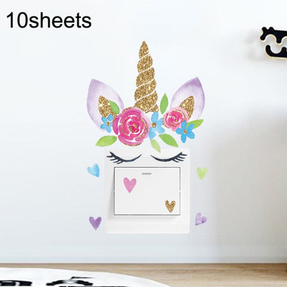 10sheets Cartoon Wall Sticker Switch Socket Beautification Decorative Sticker(KG152) - Sticker by PMC Jewellery | Online Shopping South Africa | PMC Jewellery