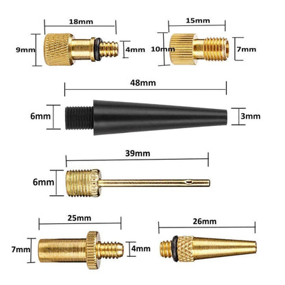 16 in 1 Type 2 SV/AV/DV Bicycle Valve Adapter Set Bike Ball Pump Accessories - Tire Valve Caps by PMC Jewellery | Online Shopping South Africa | PMC Jewellery