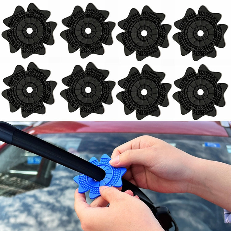 4sets Car Universal Wiper Hole Protective Cover PVC Dustproof Snowproof Wiper Pad(Black Small Hole) - Others by PMC Jewellery | Online Shopping South Africa | PMC Jewellery | Buy Now Pay Later Mobicred