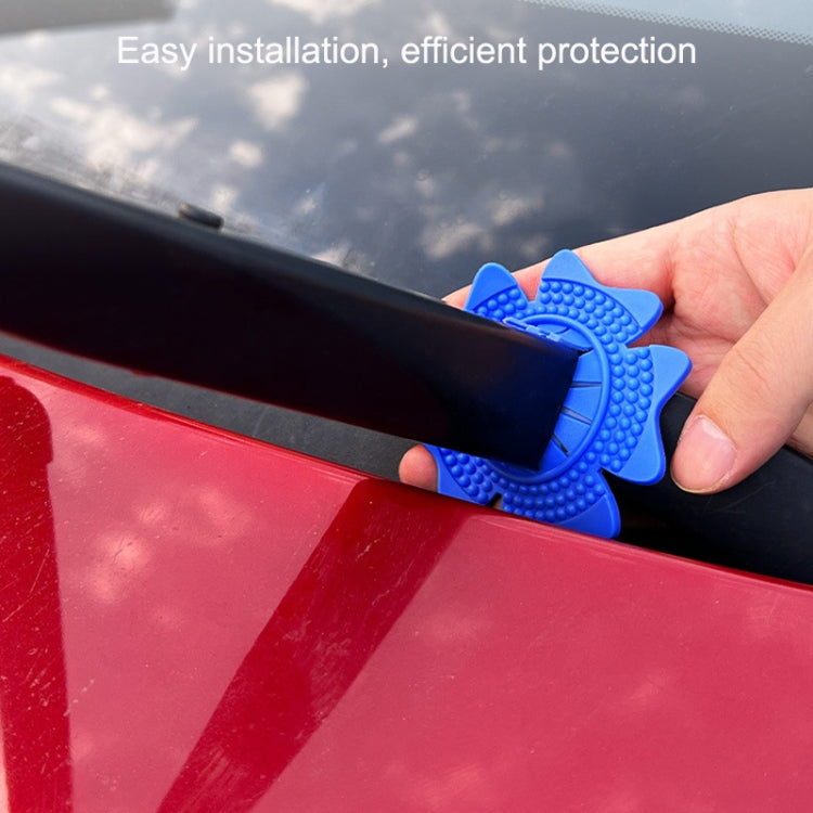 4sets Car Universal Wiper Hole Protective Cover PVC Dustproof Snowproof Wiper Pad(Black Small Hole) - free shipping - PMC TechLife - Order now!