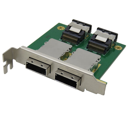 Dual Ports Mini SAS Internal SFF-8087 to External HD SFF-8088 Front Panel PCI SAS Card - Add-on Cards by PMC Jewellery | Online Shopping South Africa | PMC Jewellery | Buy Now Pay Later Mobicred