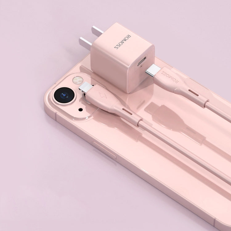 ROMOSS AC20Cmini  PD 20W Power Adapter Travel Charger For IPhone IPad With Cable Kit Pink - USB Charger by ROMOSS | Online Shopping South Africa | PMC Jewellery | Buy Now Pay Later Mobicred