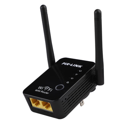 PIX-LINK 2.4G 300Mbps WiFi Signal Amplifier Wireless Router Dual Antenna Repeater(UK Plug) - Broadband Amplifiers by PIX-LINK | Online Shopping South Africa | PMC Jewellery | Buy Now Pay Later Mobicred