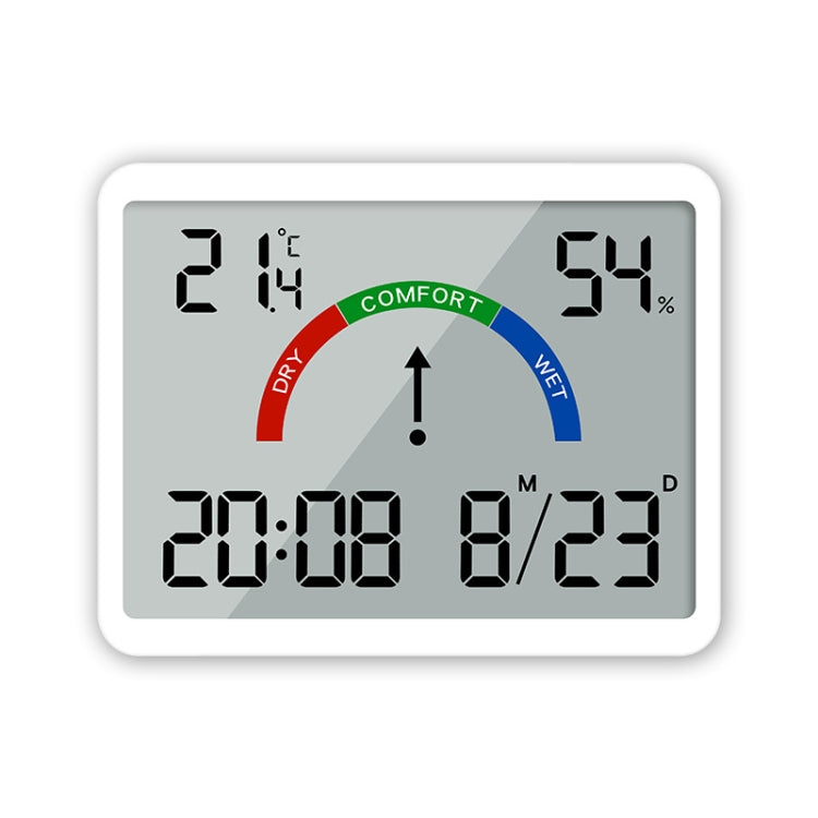Magnetic LCD Digital Aalarm Clock Large Screen With Temperature Humidity Display(9905 White) - Alarm Clocks by PMc TechLife | Online Shopping South Africa | PMc TechLife | Buy Now Pay Later Mobicred