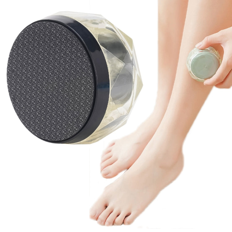 2 in 1 Double-sided Foot Grinder Crystal Glass Manual Epilator(Black) - Hair Removal by PMC Jewellery | Online Shopping South Africa | PMC Jewellery | Buy Now Pay Later Mobicred