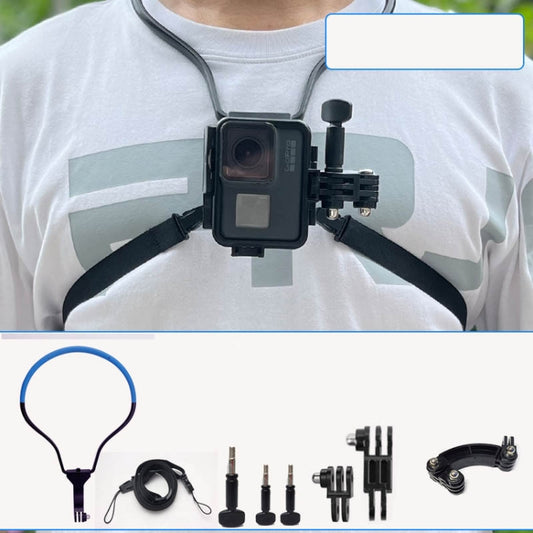 TUYU Camera Neck Holder Mobile Phone Chest Strap Mount  For Video Shooting//POV, Spec: Vertical Shooting (Blue) - Stand by PMC Jewellery | Online Shopping South Africa | PMC Jewellery | Buy Now Pay Later Mobicred