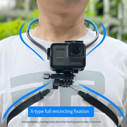 TUYU Camera Neck Holder Mobile Phone Chest Strap Mount  For Video Shooting//POV, Spec: Vertical +Phone Clip (Black) - Stand by PMC Jewellery | Online Shopping South Africa | PMC Jewellery | Buy Now Pay Later Mobicred