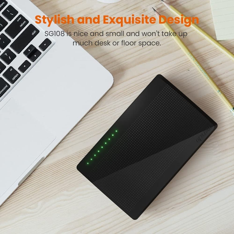 Tenda SG108 100/1000M Desktop Network Switch 8 Port Gigabit Desktop Switch Ethernet Switch LAN Hub(US Plug) - free shipping - PMC Jewellery - Order now!