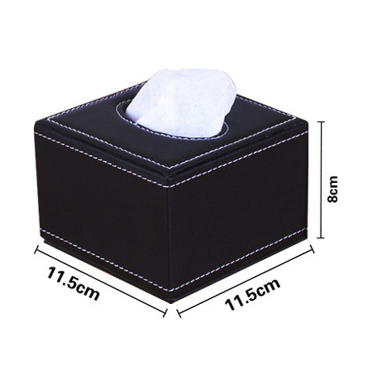 Sheepskin Hotel Restaurant Leather Square Paper Box Car Tissue Box - Tissue Boxes by PMC Jewellery | Online Shopping South Africa | PMC Jewellery | Buy Now Pay Later Mobicred