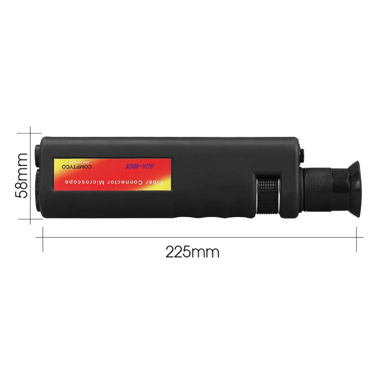 Comptyco AUA-400X 400 Times Handheld Fiber Optic Microscope for FC/SC/ST/LC Connector - free shipping - PMC Jewellery - Order now!