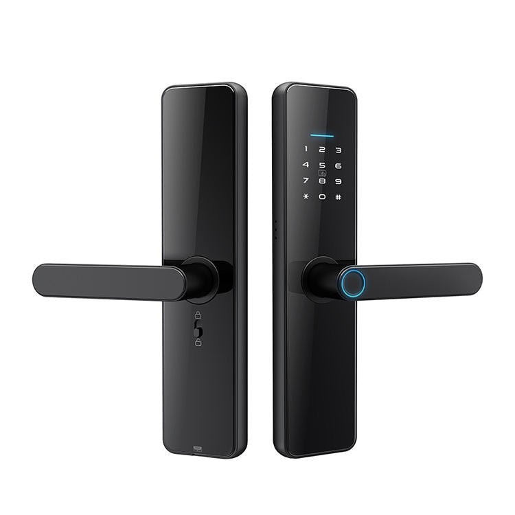 C91 Tuya Smart WiFi Password Fingerprint Electronic Door Lock(Black) - free shipping - PMc TechLife - Order now!