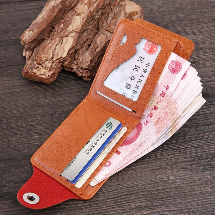 Retro Dollar Pattern Magnetic Buckle Multi-card Slot Wallet(Coffee) - Wallets by PMC TechLife | Online Shopping South Africa | PMC TechLife