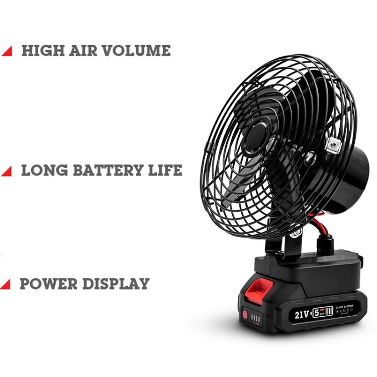 HILDA Portable Powerful Fan Outdoor Hair Dryer, With EU Plug Adaptor, Style: 6 inch With 1 Battery (3000mAh) - Electric Fans by HILDA | Online Shopping South Africa | PMC Jewellery | Buy Now Pay Later Mobicred