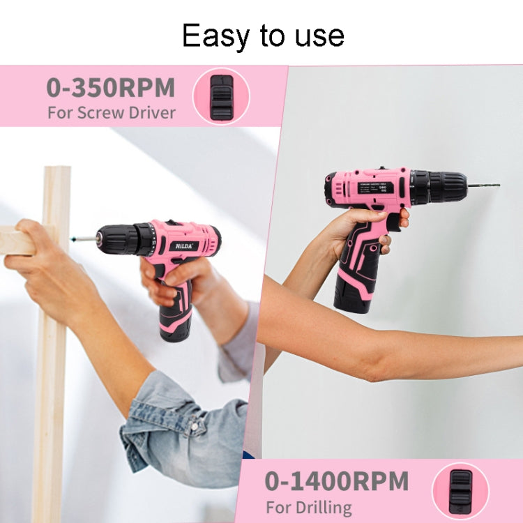HILDA 12V Cordless Impact Drill Electrical Screwdriver, Plug: EU Plug - free shipping - PMC TechLife - Order now!