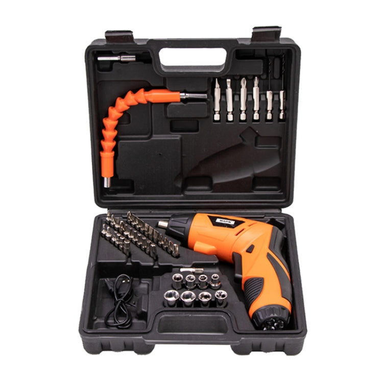 HILDA 47pcs /Set Multi-Function Li-Ion Screwdriver Mini Screwdriver(Orange) - Screws by HILDA | Online Shopping South Africa | PMC Jewellery