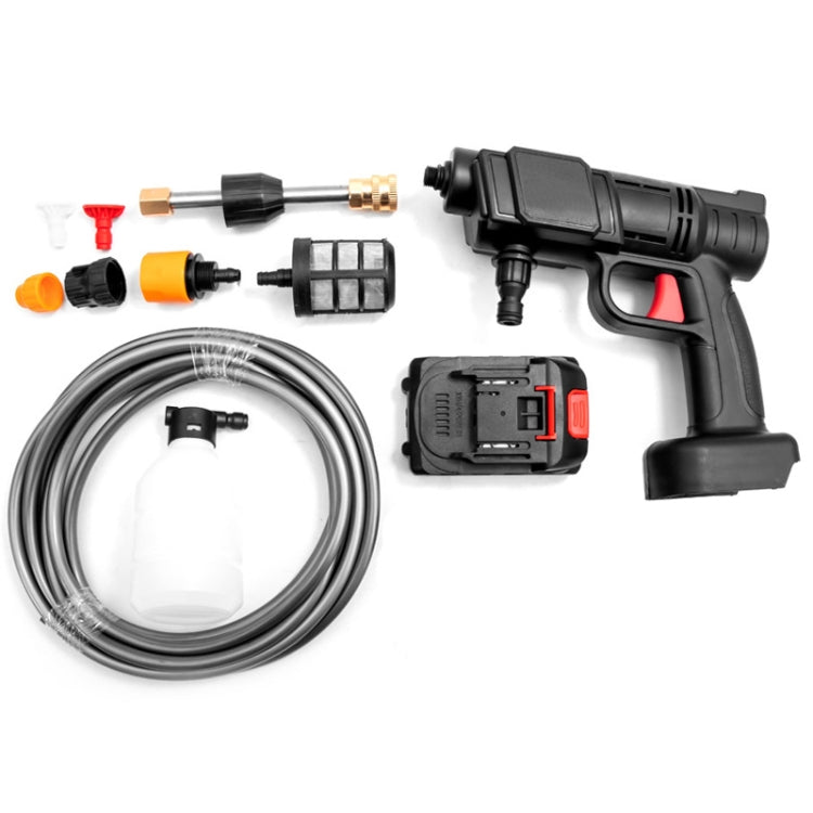 HILDA 21V High Pressure Water Torch Lithium Car Washer Plastic Package, Model: US Plug + 1 Battery - Car Washer & Accessories by HILDA | Online Shopping South Africa | PMC Jewellery