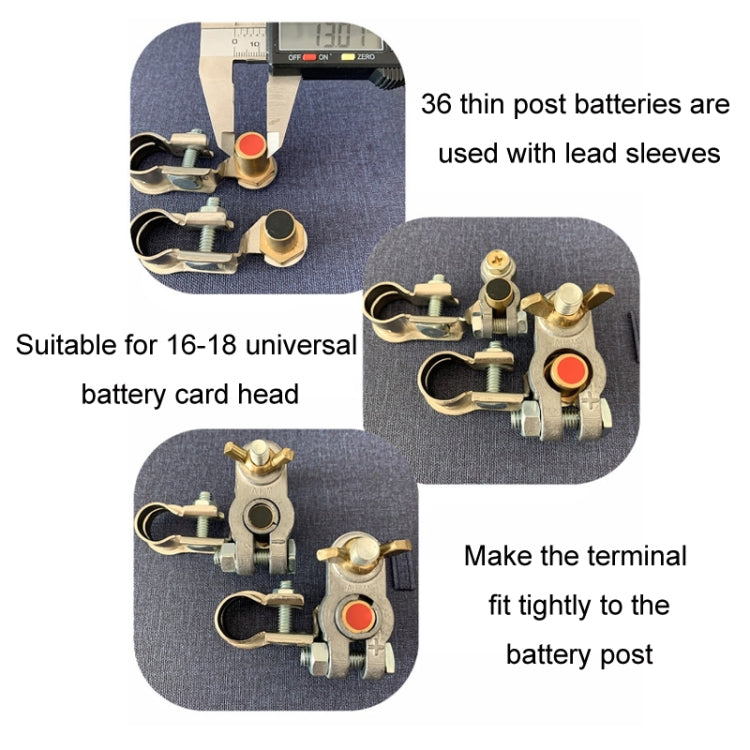 Lead Alloy Battery Small to Large Terminal Battery Conversion Connector - free shipping - PMC TechLife - Order now!