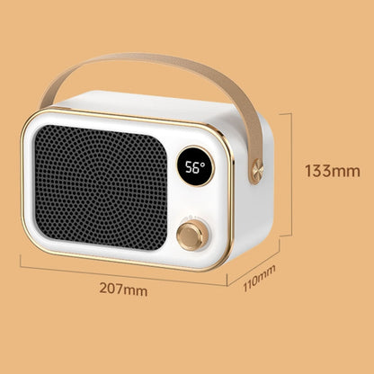 1200W Electric Heater Winter Hand Warmer with Screen Display,EU Plug(White) - Electric Heaters by PMC Jewellery | Online Shopping South Africa | PMC Jewellery | Buy Now Pay Later Mobicred