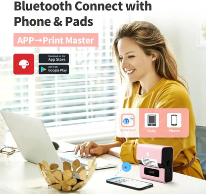 Phomemo M221 Thermal Wireless Label Printer Barcode Bluetooth Label Maker(Blue) - Printer by PMC Jewellery | Online Shopping South Africa | PMC Jewellery | Buy Now Pay Later Mobicred