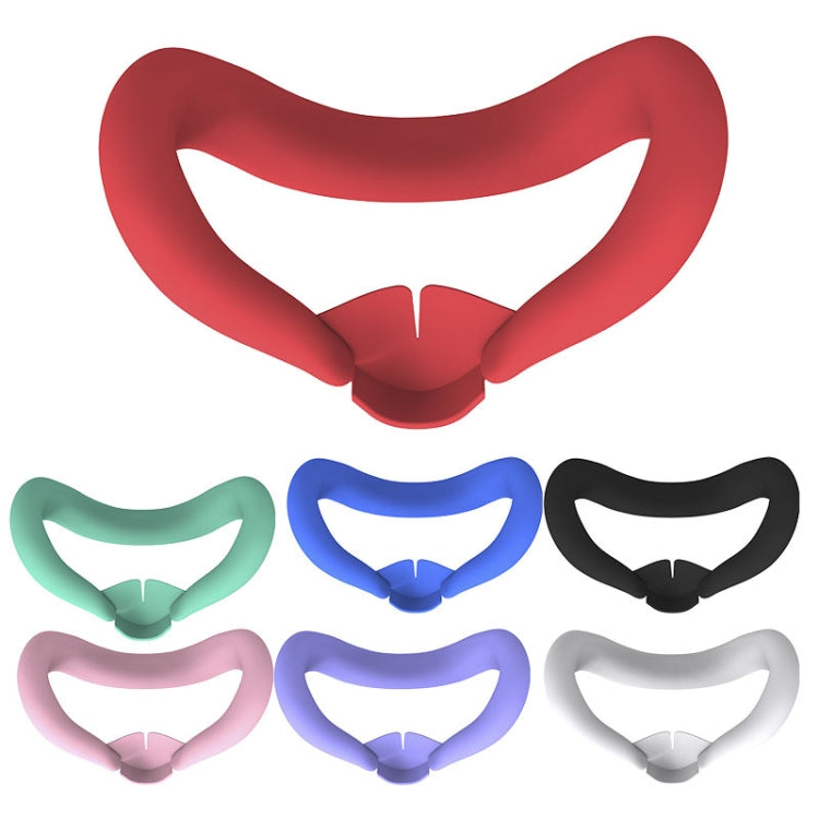 For Meta Quest 3 Silicone Face Cover Eye Mask with Nose Pad(White) - VR Accessories by PMC Jewellery | Online Shopping South Africa | PMC Jewellery