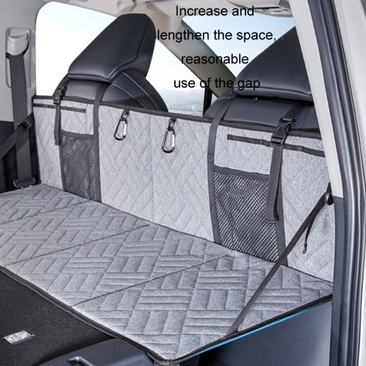 Car Camping Bed Folding Board SUV Rear Row Extension Board For Tesla, Color: Gray Embossed - Seat Accessories by PMC Jewellery | Online Shopping South Africa | PMC Jewellery | Buy Now Pay Later Mobicred