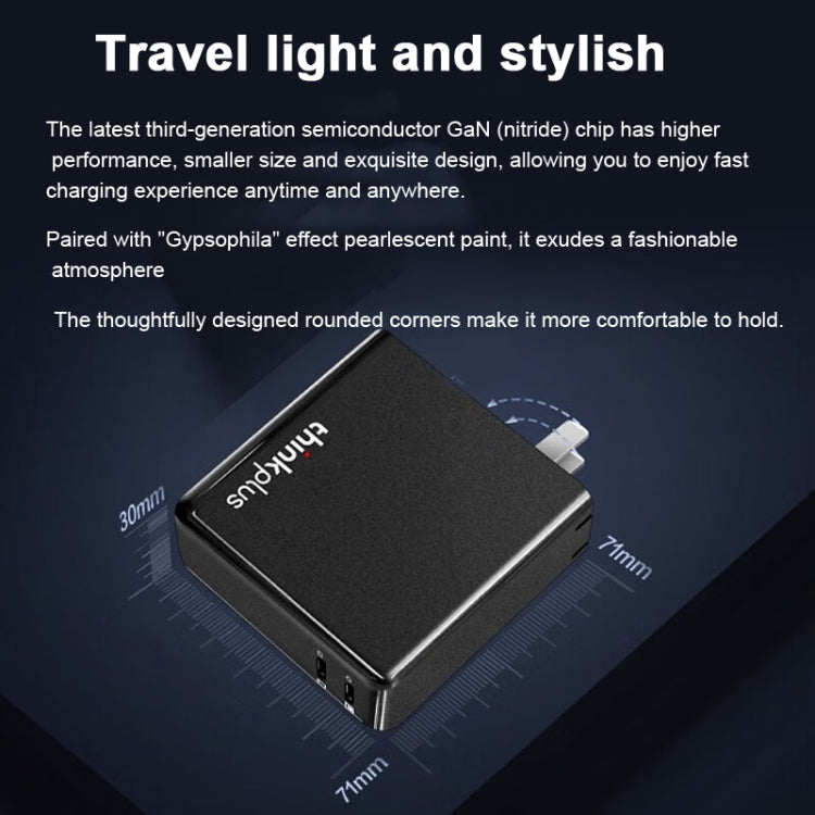Lenovo Thinkplus 135W GaN Dual USB-C/Type-C Port Power Adapter Fast Charger - free shipping - PMC TechLife - Order now!