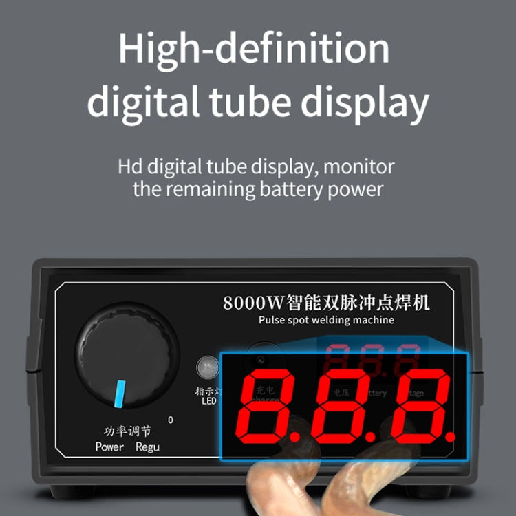 8000W High Power 18650 Battery Handheld Spot Welding Machine, Style: Footswitch Version EU Plug - Others by PMC Jewellery | Online Shopping South Africa | PMC Jewellery