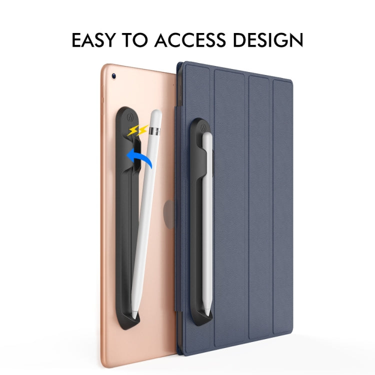 AhaStyle PT112 For Apple Pencil 1 / 2 Handwritten Pen Silicone Storage Groove Magnetic Silicone Pen Holder(Blue) - Pencil Accessories by AhaStyle | Online Shopping South Africa | PMC Jewellery | Buy Now Pay Later Mobicred