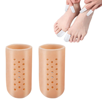 1pair Breathable Perforated Toe Protectors Anti Wear Sleeves, Size: M(Skin Tone) - Corrector by PMC Jewellery | Online Shopping South Africa | PMC Jewellery